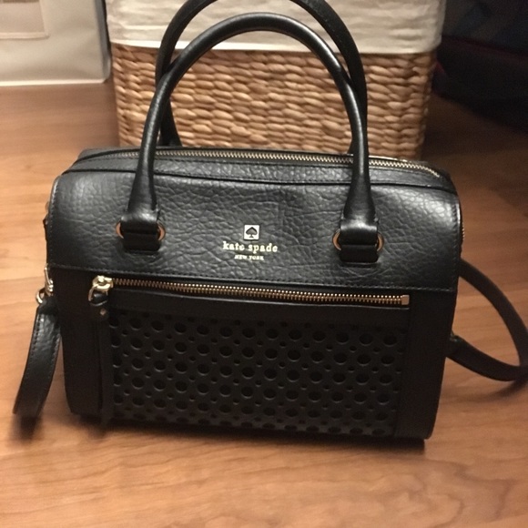 Kate Spade Black Bowler with detail front - Picture 4 of 8